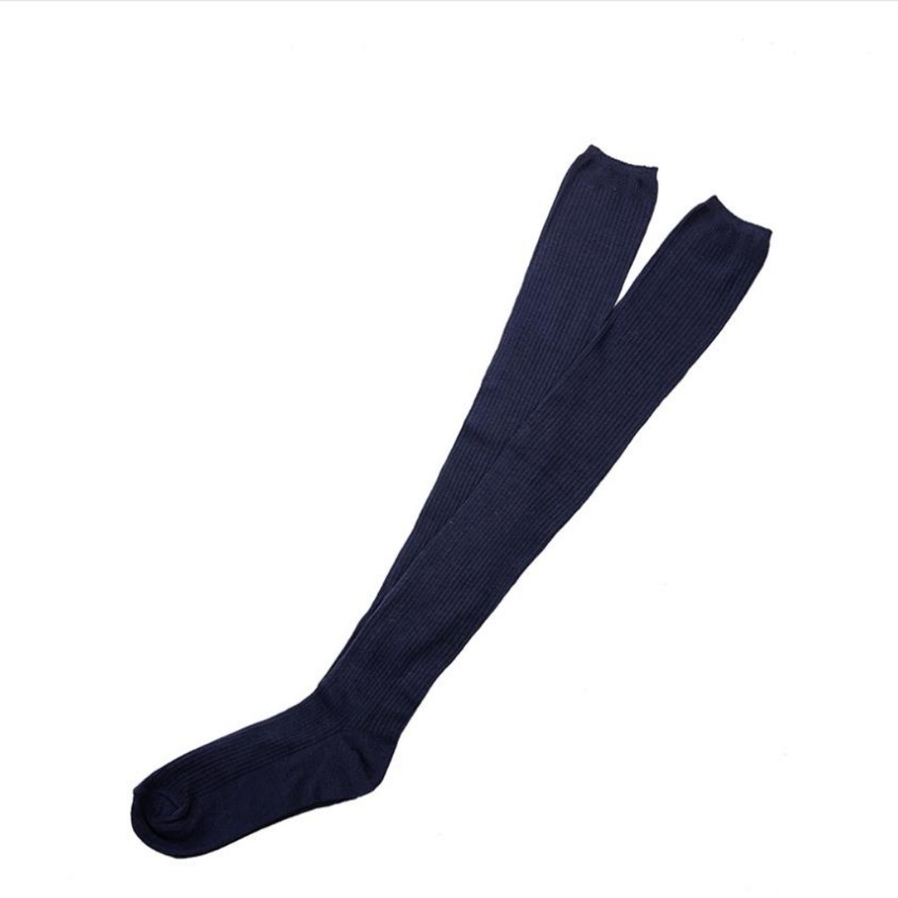 NEW Sexy Knit Over the Knee Navy Blue Stockings - Picture 3 of 3